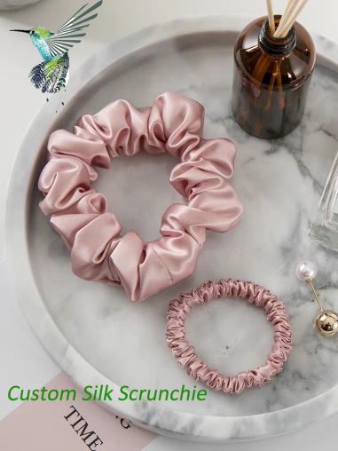 Grynas šilkas Charmeuse Scrunchy