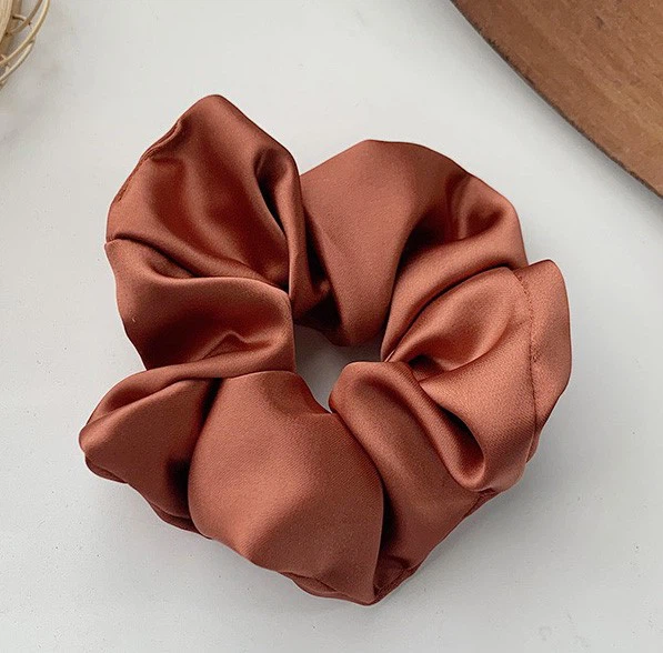 Custom 100% Mulberry Silk Large Size Silk Hair Scrunchies